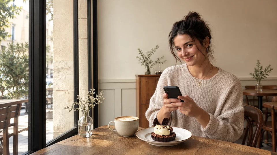 Café · Rear-camera scene